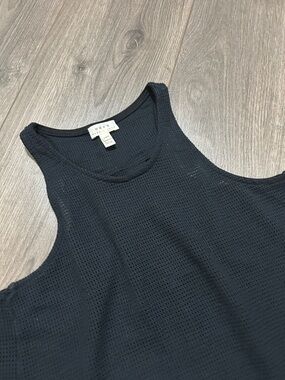 Soft Joie Black Textured Racerback Tank Top